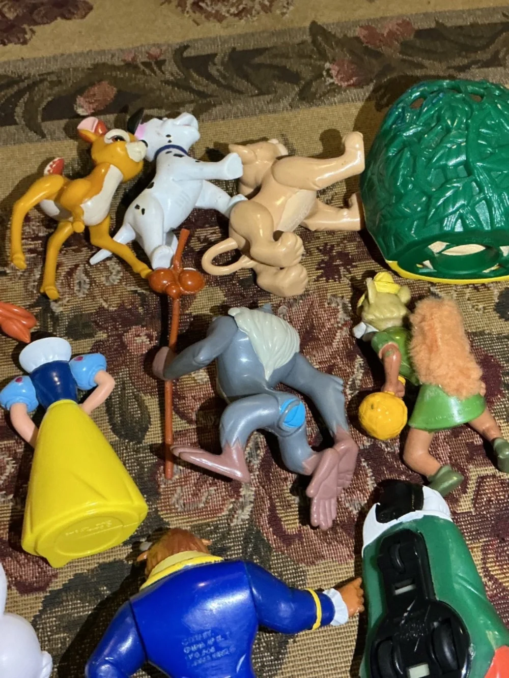 15 small Toy lot of Disney toys with lion king bambi snow white robin hood& more
